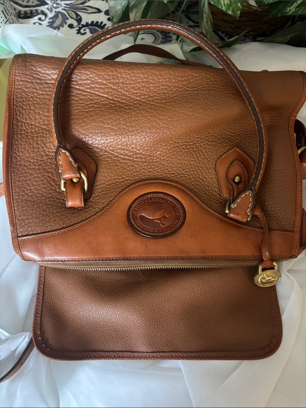 Vintage Dooney & Bourke All Weather Leather (AWL) Satchel